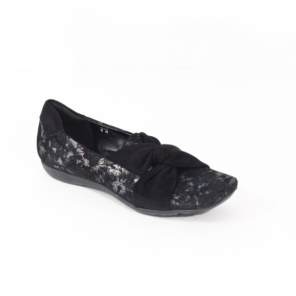 Sesto Meucci Ballet Flats Women sz 9 Black Slip on made in Italy Designer Shoes - Picture 2 of 9